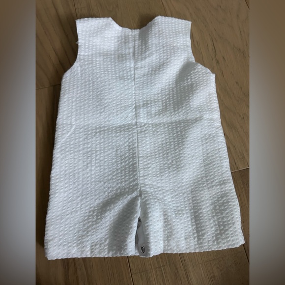 Cecil and Lou Little Brother Seersucker Jon Jon 3M Baby Boy Outfit - Picture 2 of 4